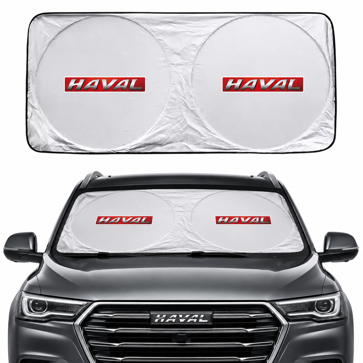 Car Windshield Sun Shade Visor UV Protection Shield for Haval Series, Front Window Sunshade Interior Accessory