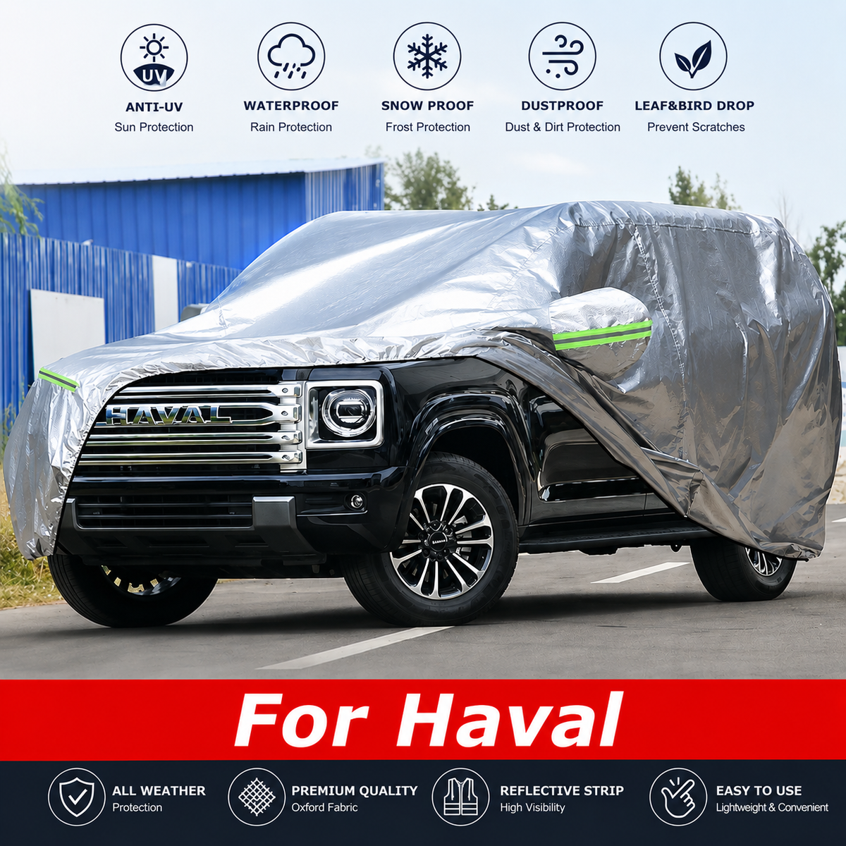 For Haval Series Car Cover, Outdoor Waterproof Sun Shade, Anti-UV Rain & Snow Protection Cover