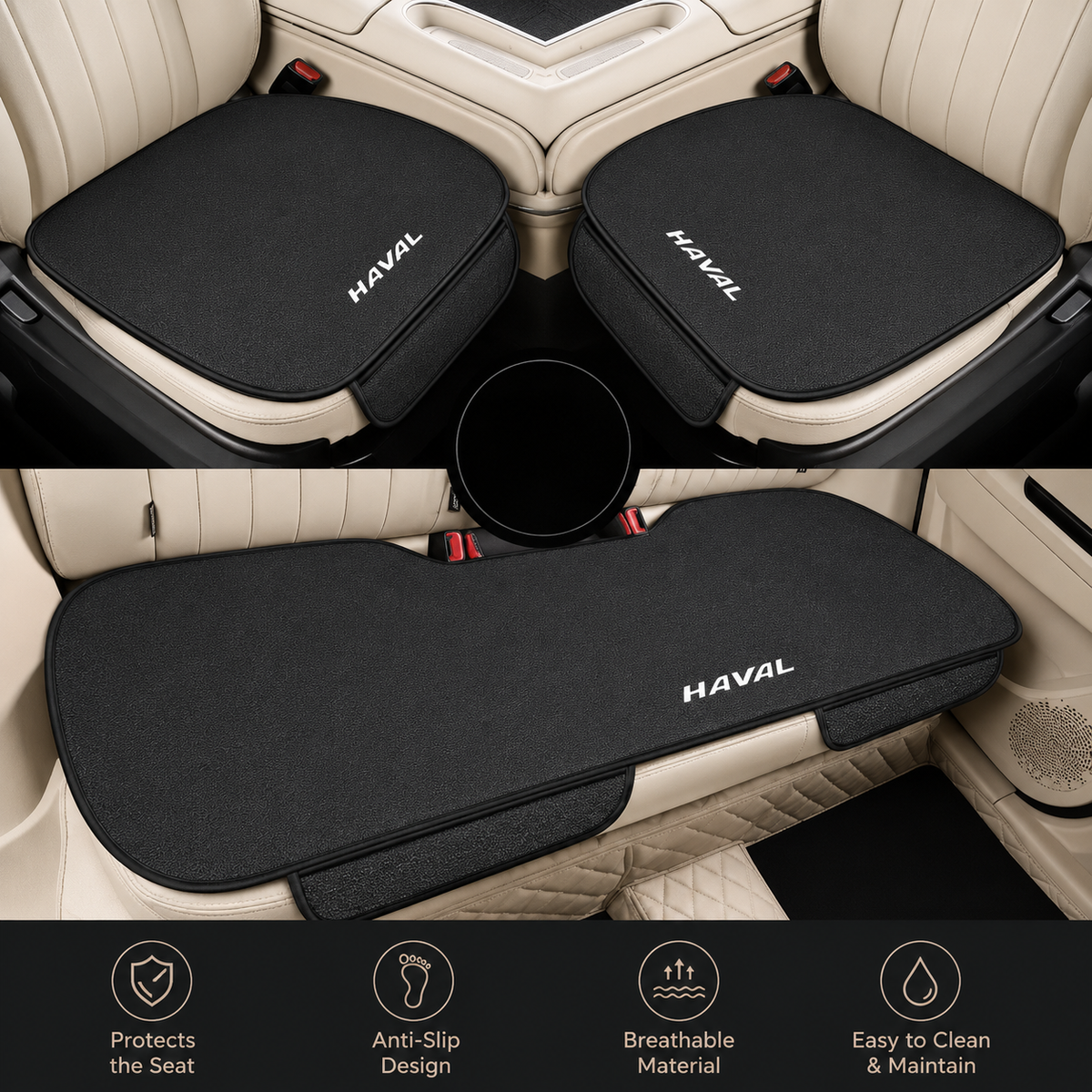 Universal Car Seat Protective Cover Pad for Haval Series Front & Rear Seats
