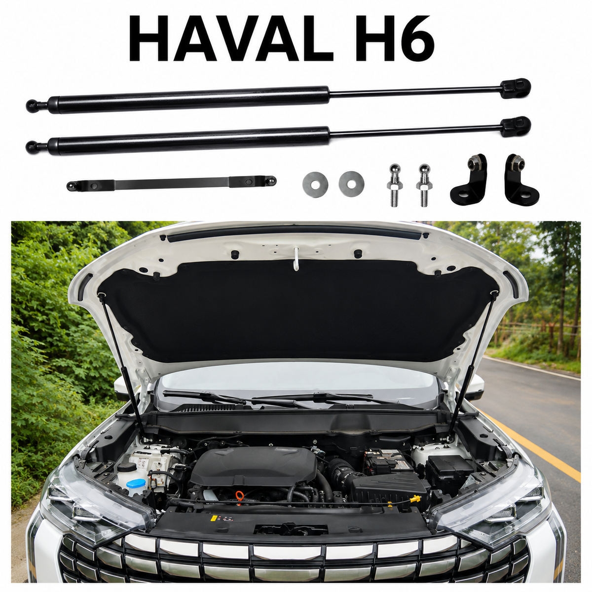 Gas Strut Hood Lift Support for Haval H6 2024–2027 Front Bonnet Damper Shock Absorber