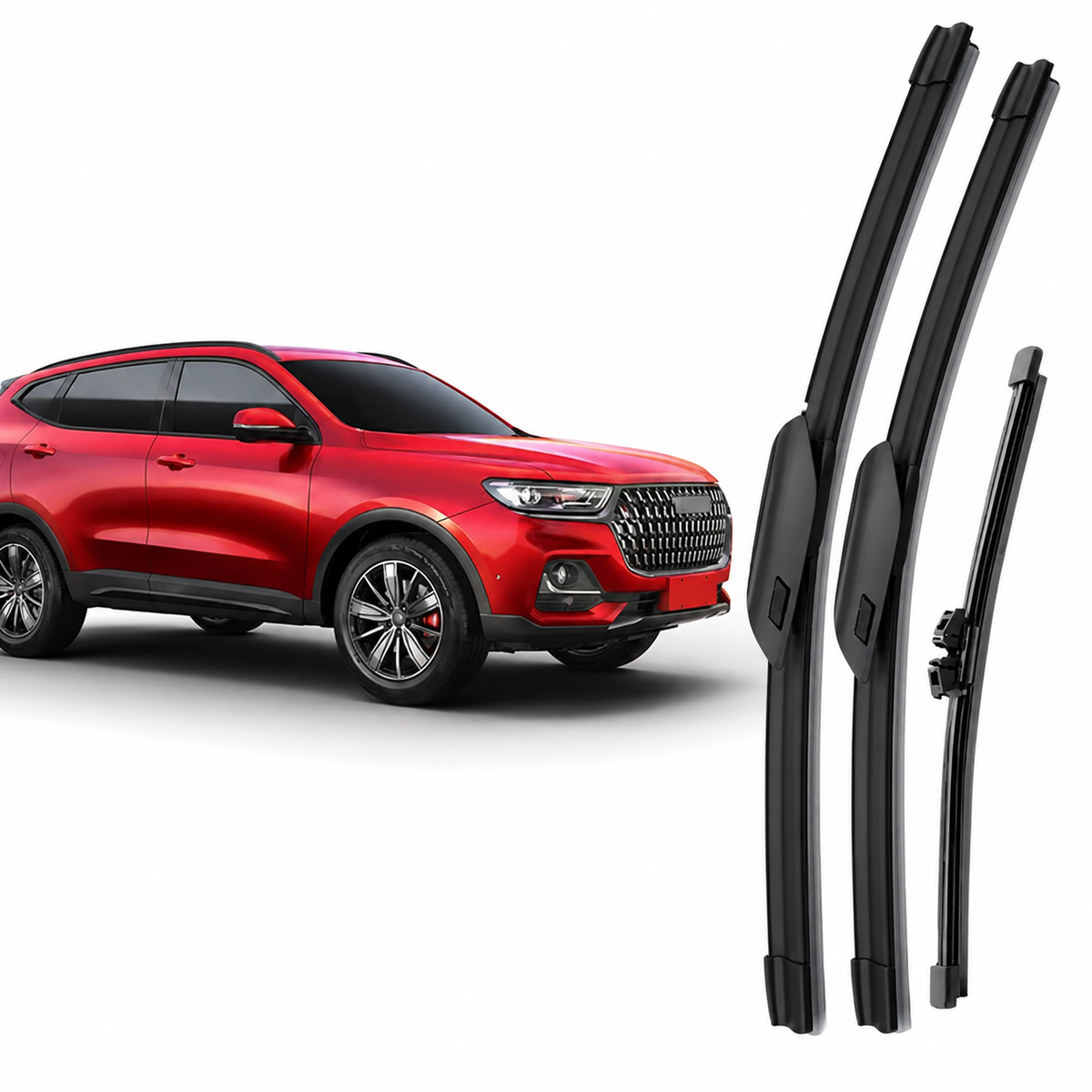 Front & Rear Wiper Blade Set for Haval H6 III 2021–2026. 24" + 19" + 10" Windshield Wipers