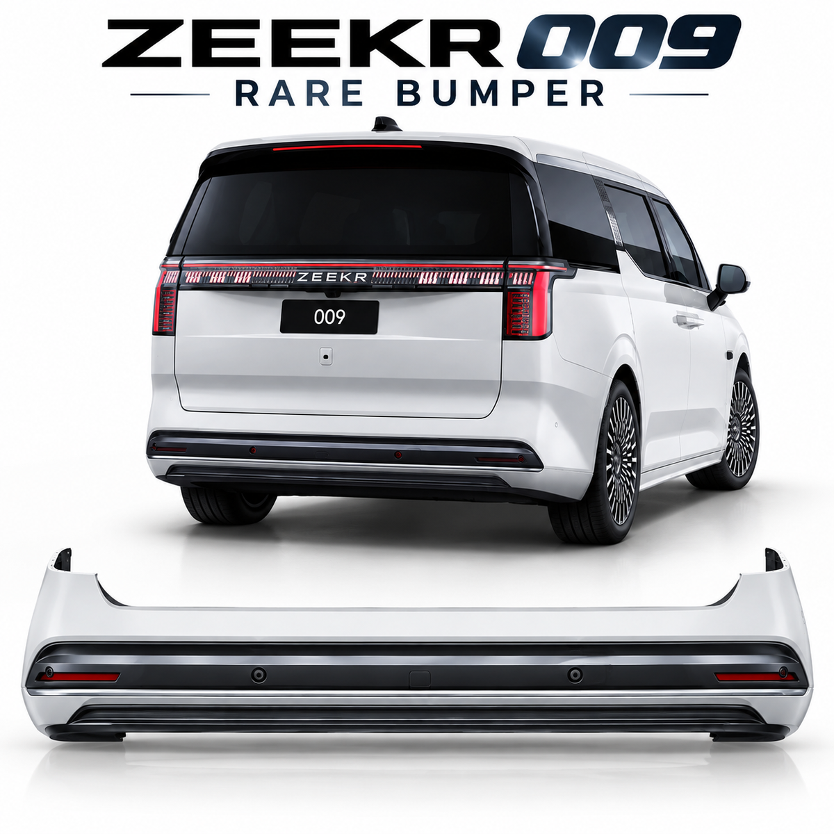 Zeekr 009 Rear Bumper, Replacement Back Bumper Cover & Exterior Body Styling Accessory