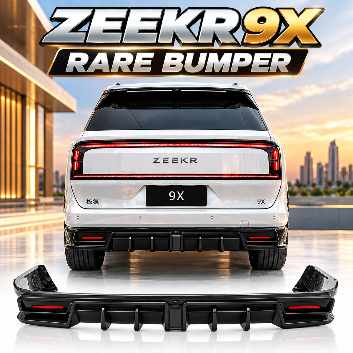 ZEEKR 9X Rare Bumper – Rear Bumper Diffuser Replacement & Styling Upgrade